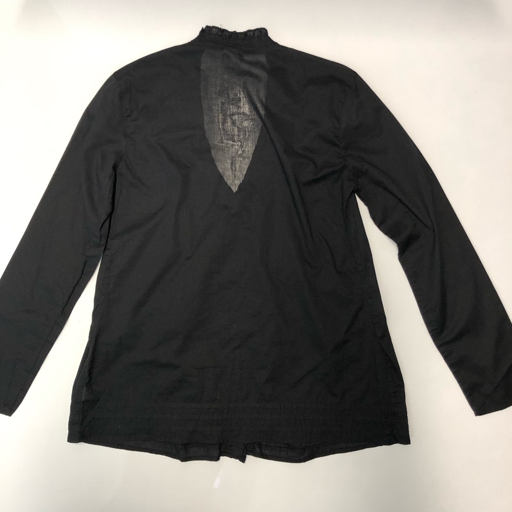 Converse one star long sleeve v-neck blouse size M